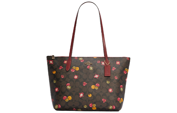 COACH Сумка-шоппер с застежкой-молнией из переработанного экологичного материала холст с кожаными вставками женская через плечо
COACH Сумка-шоппер с застежкой-молнией из переработанного экологичного материала холст с кожаными вставками женская через плечо