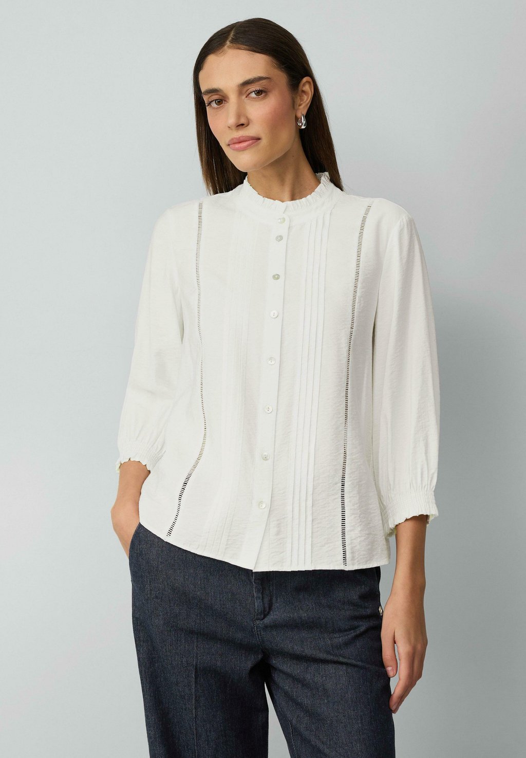 Блузка на пуговицах s.Oliver BLACK LABEL, кремовый
Блузка на пуговицах s.Oliver BLACK LABEL, кремовый