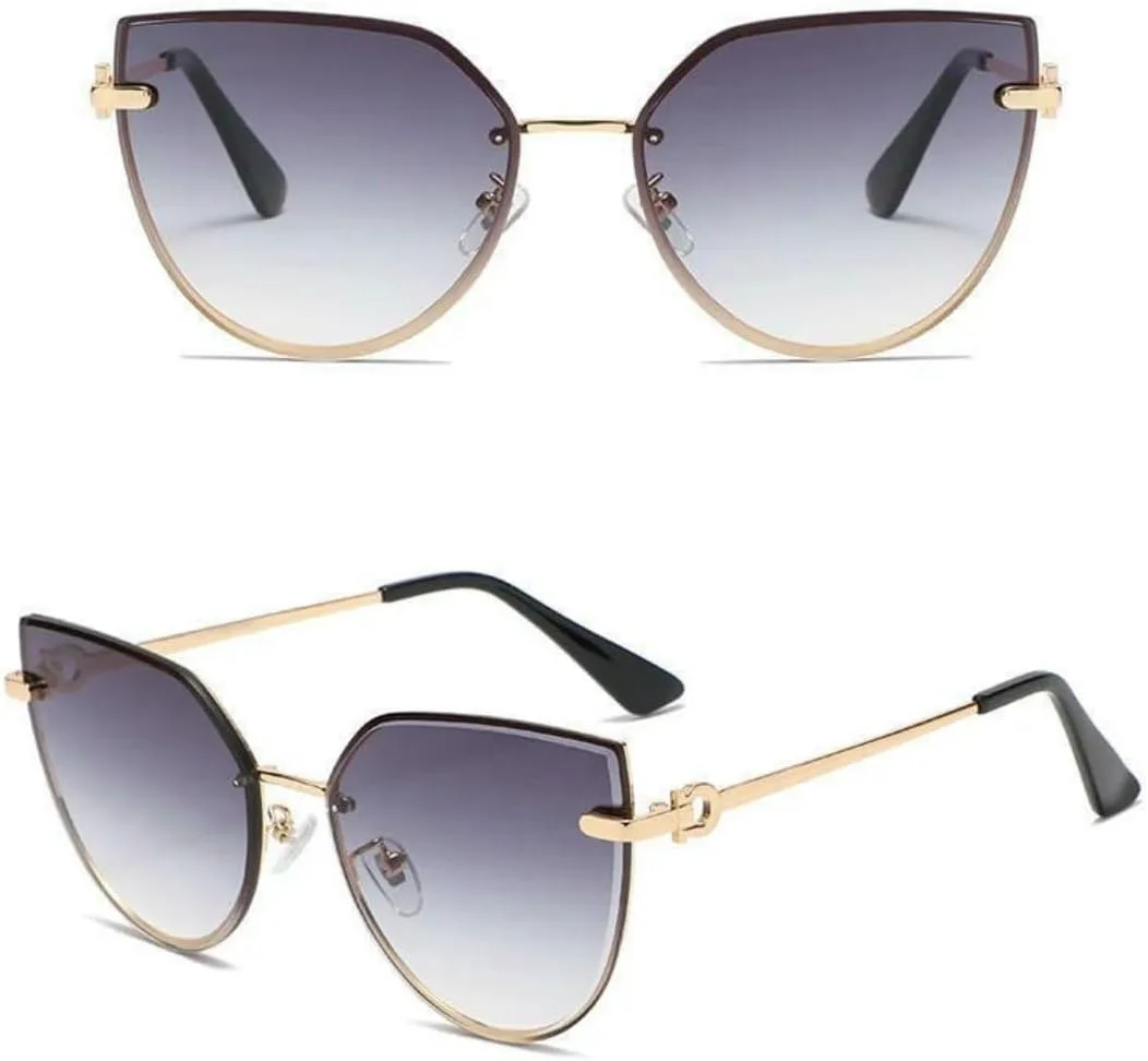 Модные женские солнцезащитные очки, ретро-солнцезащитные очки без оправы с градиентным покрытием, трендовые женские очки с защитой от УФ-излучения UV400 DMMWCX, Brown
Модные женские солнцезащитные очки, ретро-солнцезащитные очки без оправы с градиентным покрытием, трендовые женские очки с защитой от УФ-излучения UV400 DMMWCX, Brown