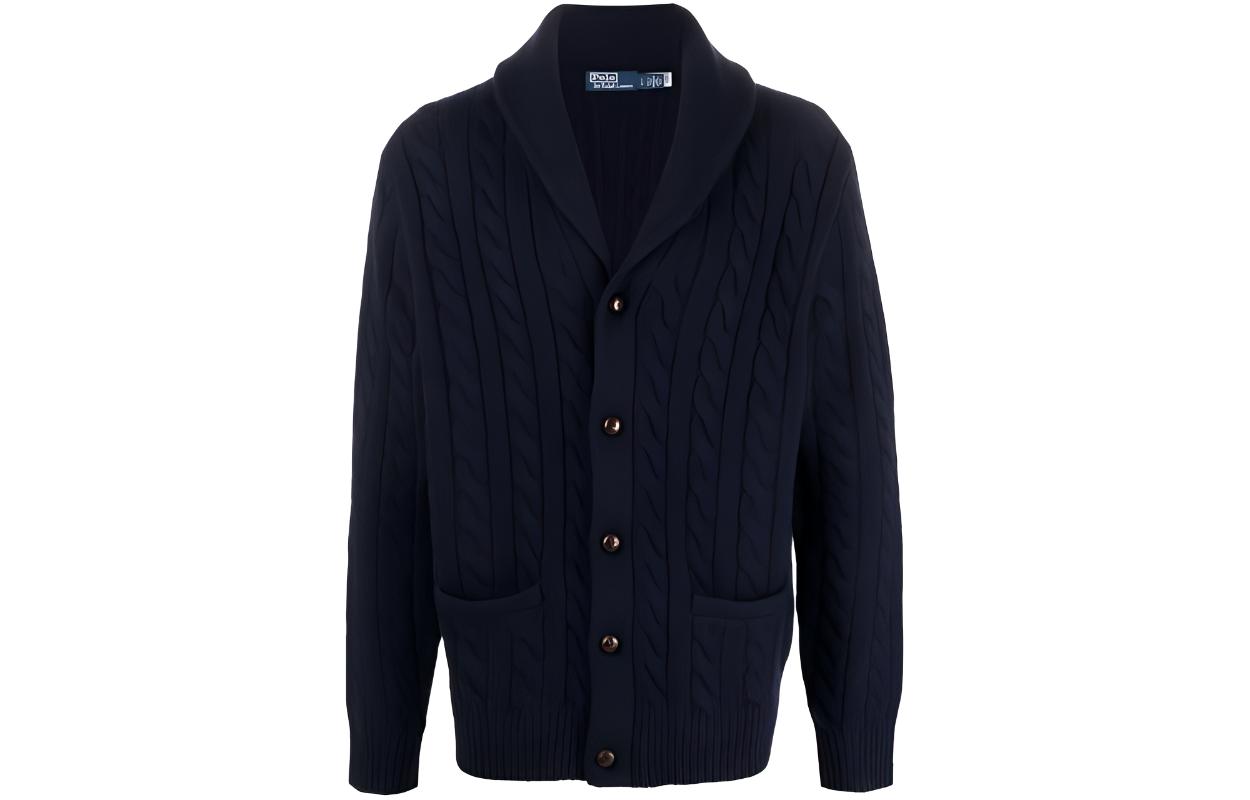 Кардиган с воротником шаль и вязкой косой Polo Ralph Lauren, синий
Кардиган с воротником шаль и вязкой косой Polo Ralph Lauren, синий