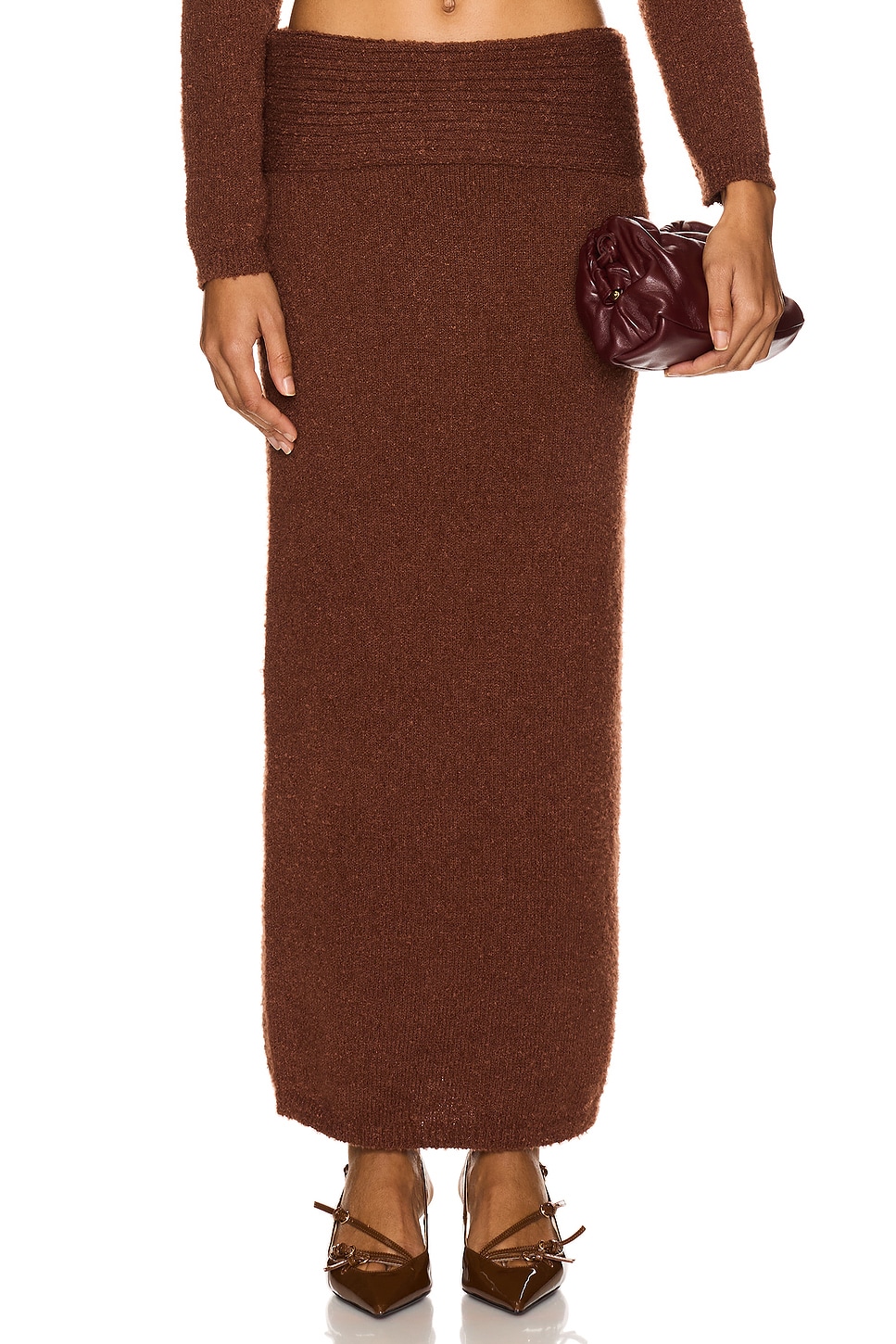 Юбка из трикотажа «санна» Sovere, коричневый
Юбка из трикотажа «санна» Sovere, коричневый