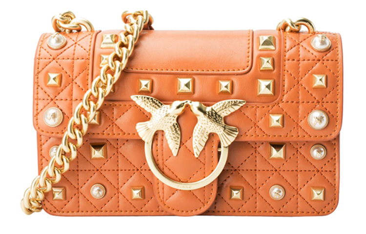 Кожаная сумка Swallow, женская оранжевая сумка через плечо PINKO
Кожаная сумка Swallow, женская оранжевая сумка через плечо PINKO