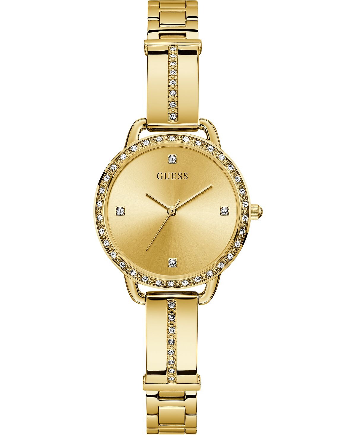 Женские золотистые часы с полубраслетом из нержавеющей стали, 30 мм GUESS, золотой
Женские золотистые часы с полубраслетом из нержавеющей стали, 30 мм GUESS, золотой