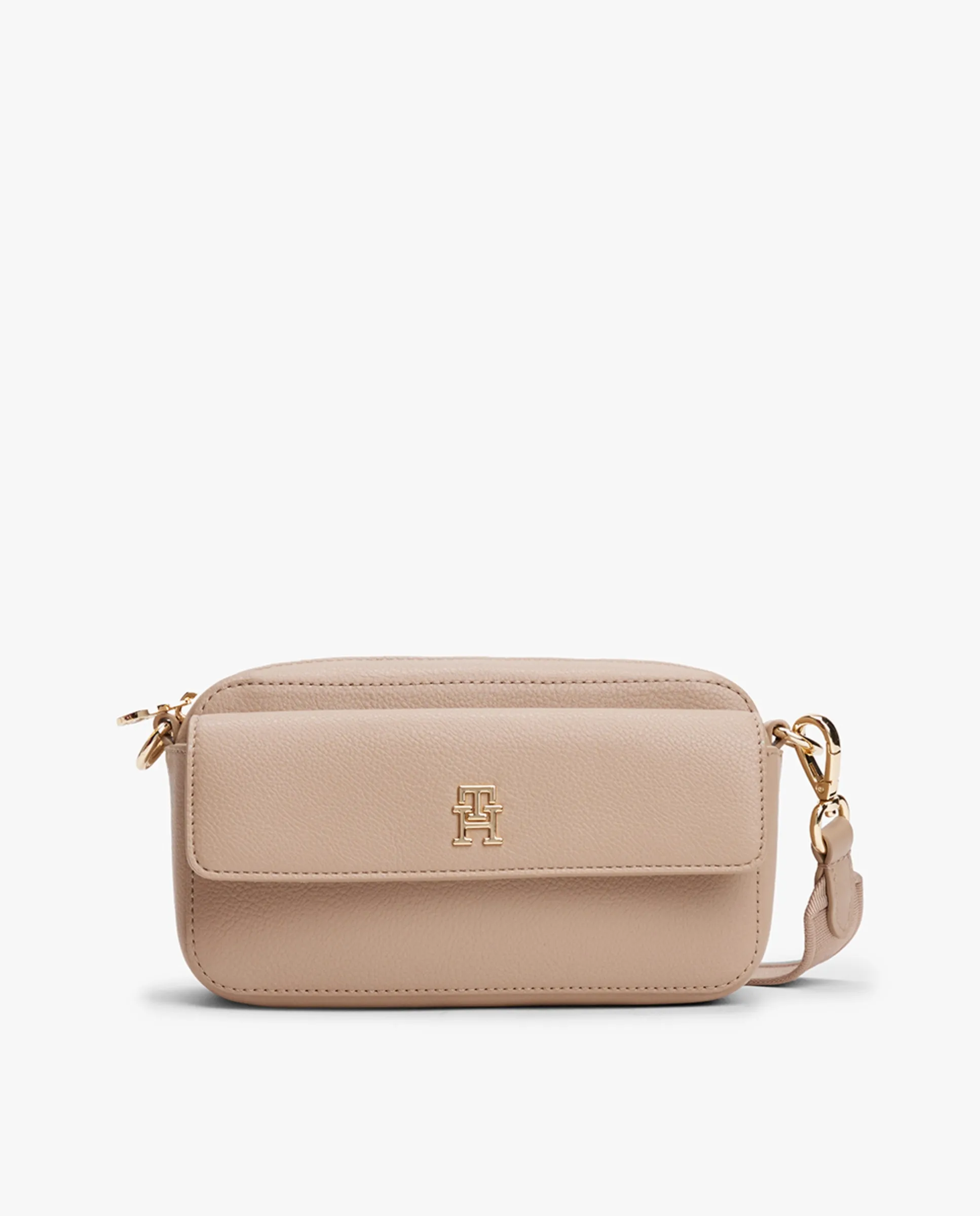 Сумка через плечо с внешним карманом и логотипом TH Tommy Hilfiger, бежевый
Сумка через плечо с внешним карманом и логотипом TH Tommy Hilfiger, бежевый