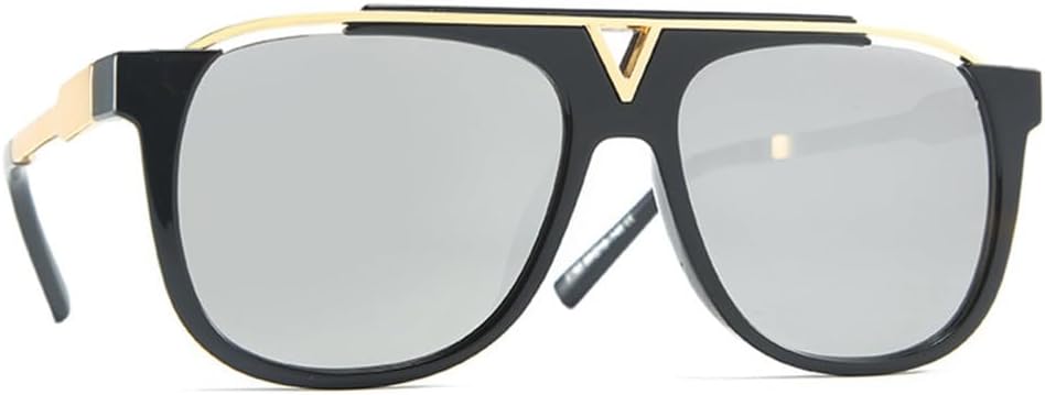 Большие солнцезащитные очки для женщин и мужчин, винтажные зеркальные линзы с градиентом, металлические солнцезащитные очки для женщин с защитой от УФ-излучения UV400 HDUBFY, 2
Большие солнцезащитные очки для женщин и мужчин, винтажные зеркальные линзы с градиентом, металлические солнцезащитные очки для женщин с защитой от УФ-излучения UV400 HDUBFY, 2