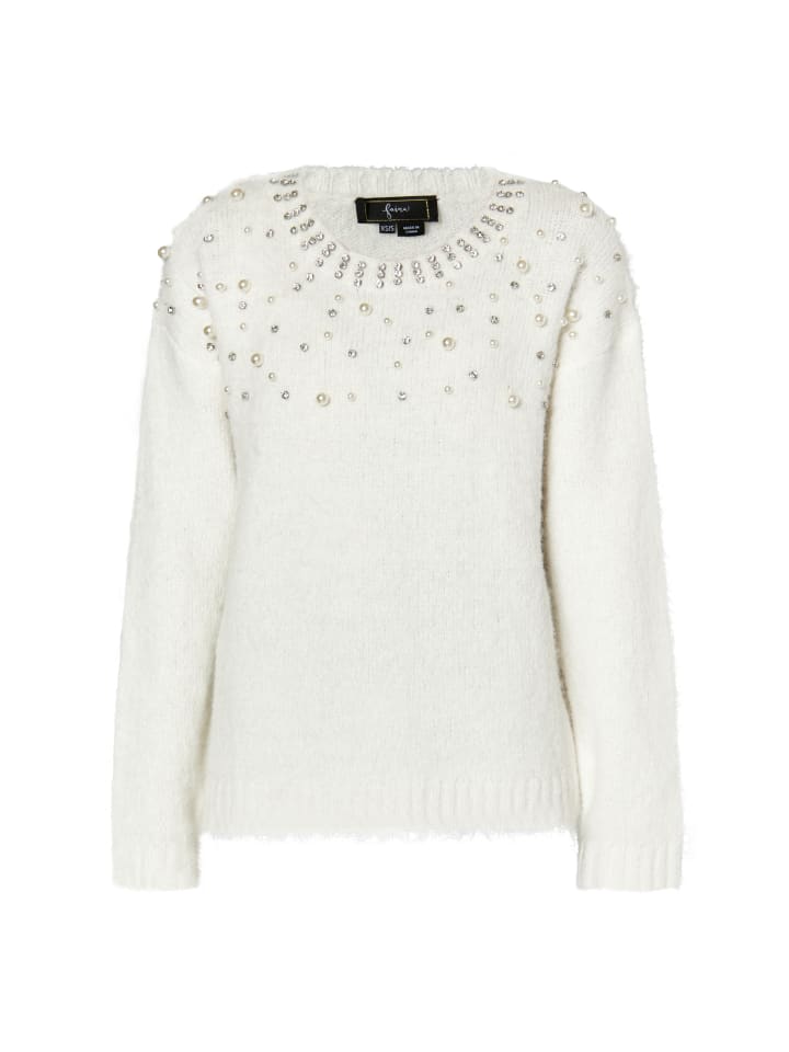 Женский белый вязаный свитер faina
Женский белый вязаный свитер faina