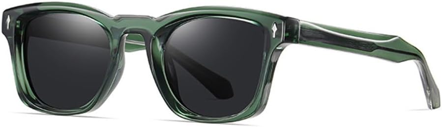 Квадратные женские поляризованные солнцезащитные очки в стиле ретро с заклепками, мужские панк-очки с прозрачными градиентными линзами и защитой от УФ-излучения UV400 LANGSER, Green Grey
Квадратные женские поляризованные солнцезащитные очки в стиле ретро с заклепками, мужские панк-очки с прозрачными градиентными линзами и защитой от УФ-излучения UV400 LANGSER, Green Grey