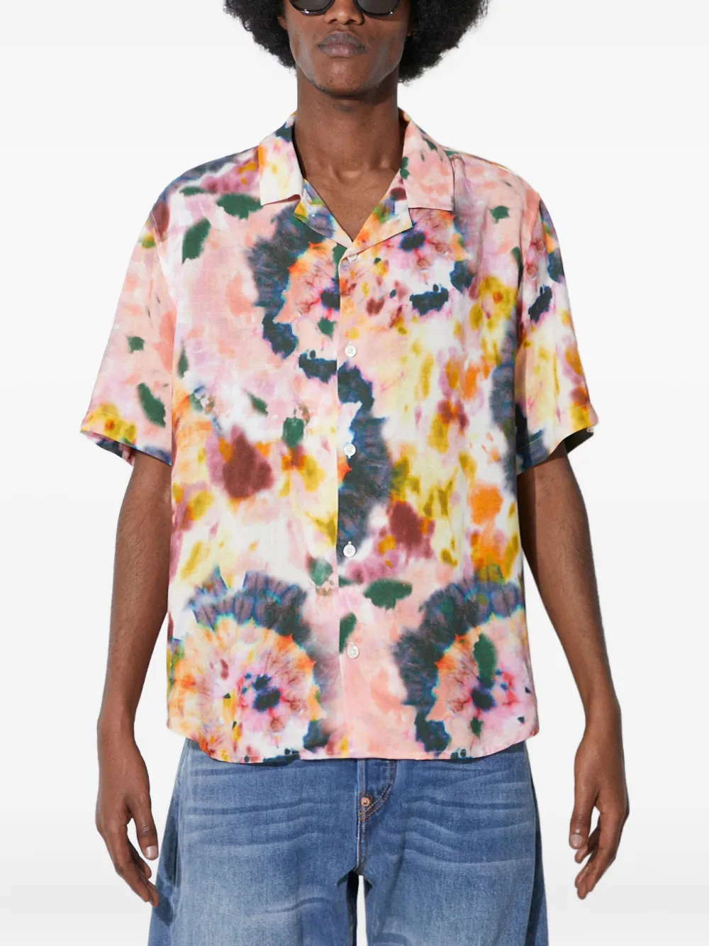 Рубашка с принтом тай-дай Corridor, розовый
Рубашка с принтом тай-дай Corridor, розовый