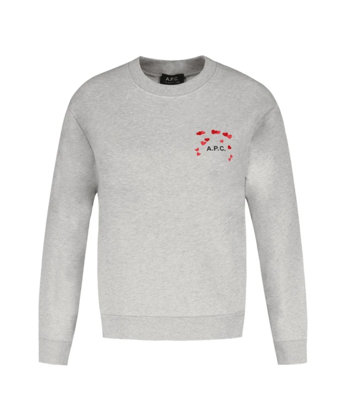 Серая хлопковая толстовка ко Дню святого Валентина A.P.C., серый
Серая хлопковая толстовка ко Дню святого Валентина A.P.C., серый