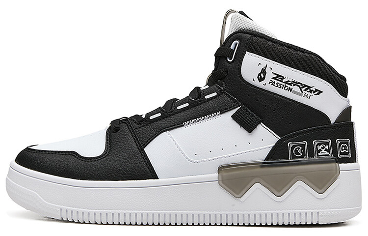 Кеды, скейтборд обувь женская высокая белый/черный 361° 
Кеды, скейтборд обувь женская высокая белый/черный 361°