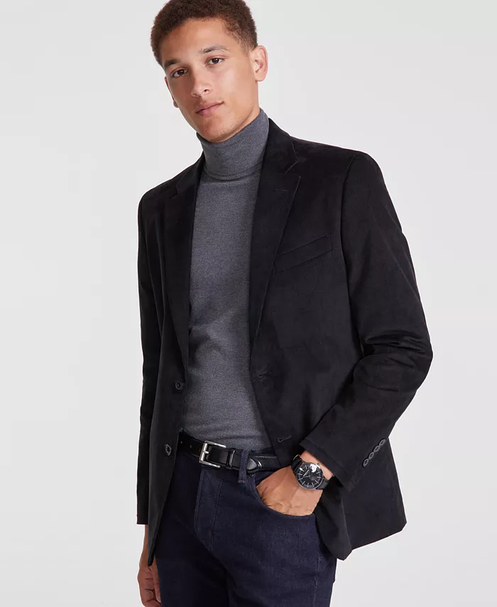 Мужской современный приталенный спортивный пиджак из эластичного вельвета с налокотниками Nautica, черный
Мужской современный приталенный спортивный пиджак из эластичного вельвета с налокотниками Nautica, черный