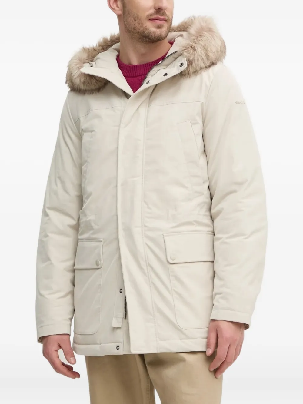 Куртка с капюшоном и искусственным мехом Geox, белый
Куртка с капюшоном и искусственным мехом Geox, белый