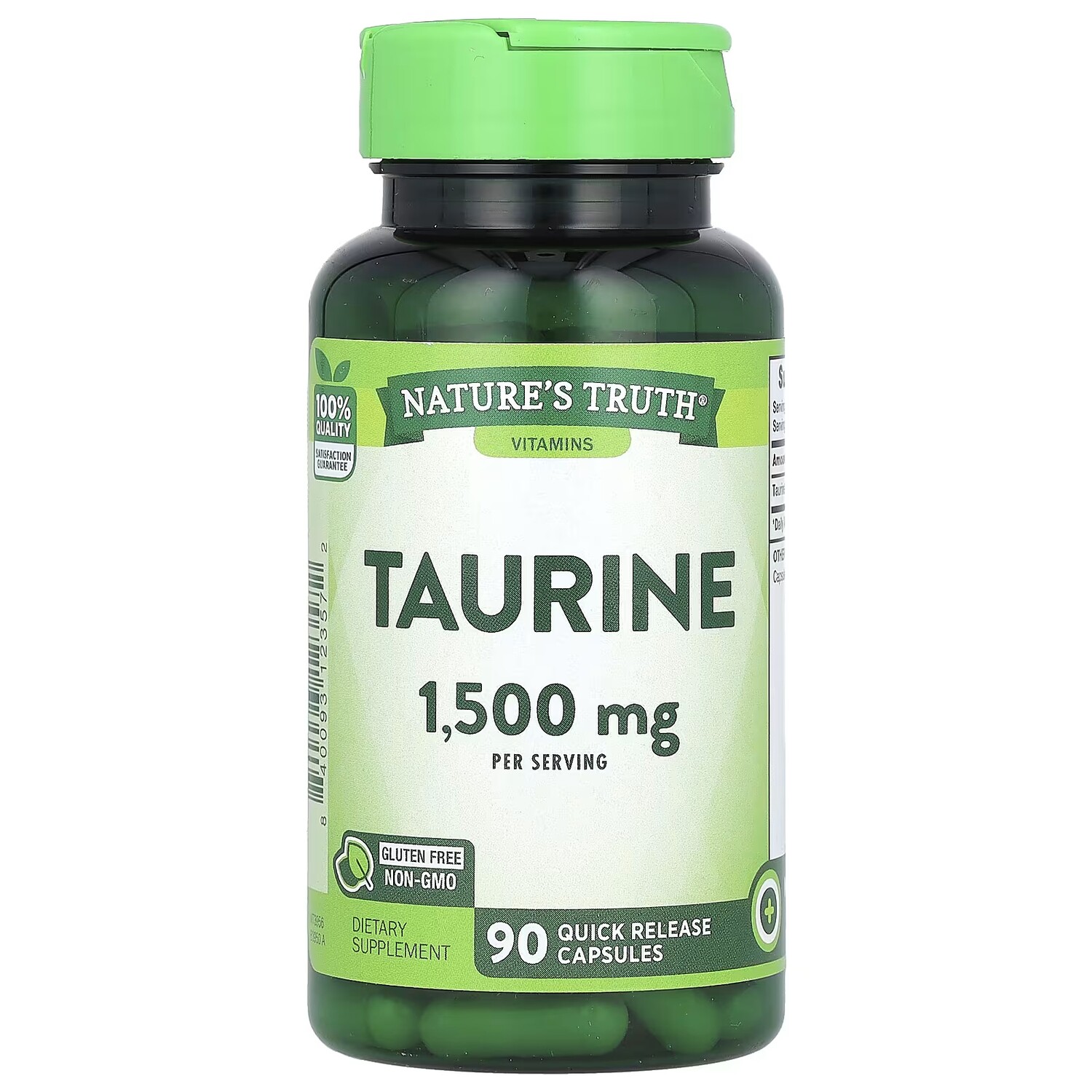 Витамины Nature's Truth 1500 мг таурин, 90 капсул
Витамины Nature's Truth 1500 мг таурин, 90 капсул