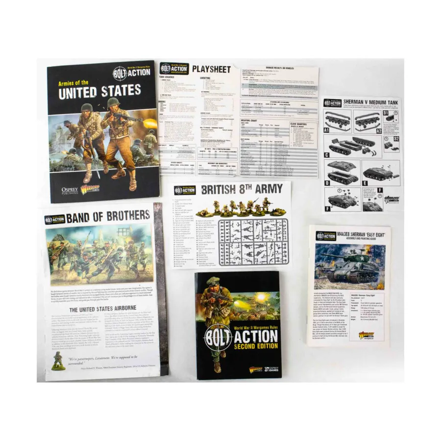 Коллекция Bolt Action — 2 стартовых набора + 2 расширения + дополнения!, Bolt Action - Core & Assorted
Коллекция Bolt Action — 2 стартовых набора + 2 расширения + дополнения!, Bolt Action - Core & Assorted