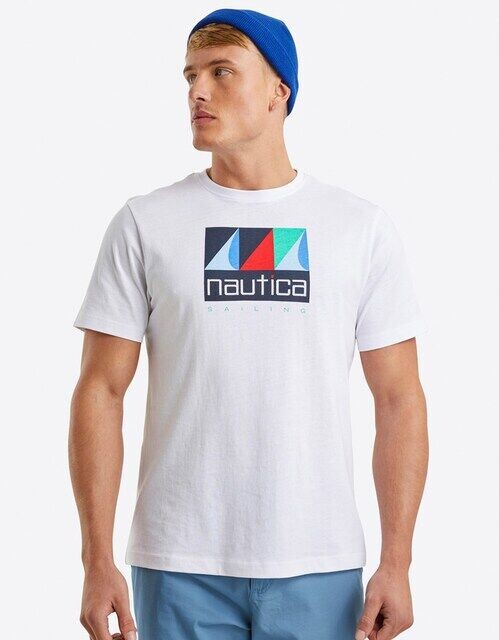 Мужская футболка с короткими рукавами Nautica, белый
Мужская футболка с короткими рукавами Nautica, белый