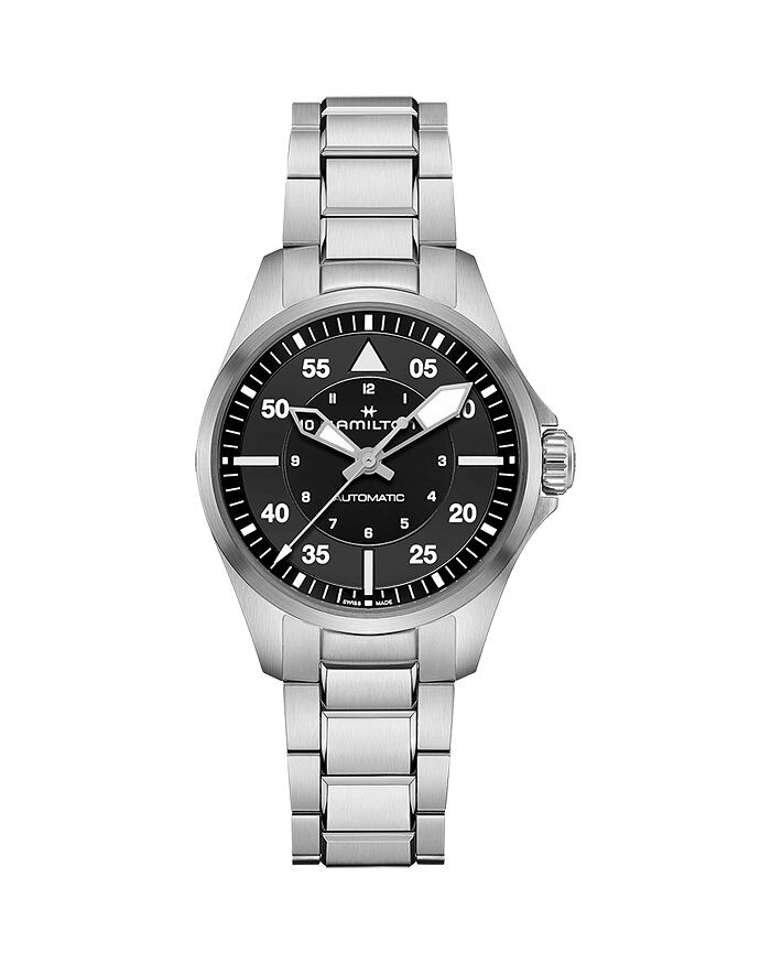 Авиационные часы Hamilton цвета хаки, 36 мм, черный
Авиационные часы Hamilton цвета хаки, 36 мм, черный