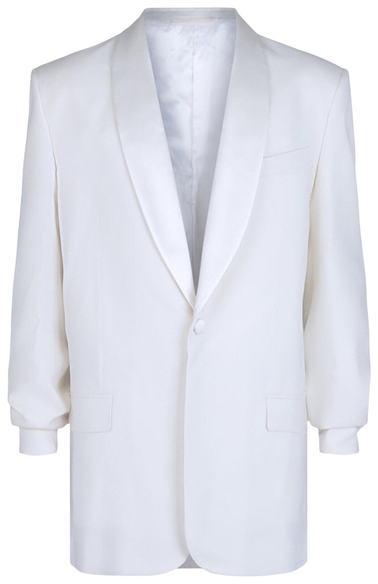 Куртка Givenchy с плетеным воротником-шалью, белый
Куртка Givenchy с плетеным воротником-шалью, белый