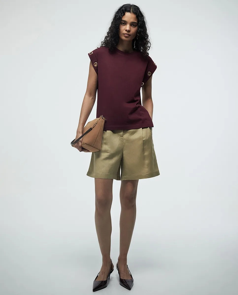 Футболка с люверсами Sfera, бордовый
Футболка с люверсами Sfera, бордовый