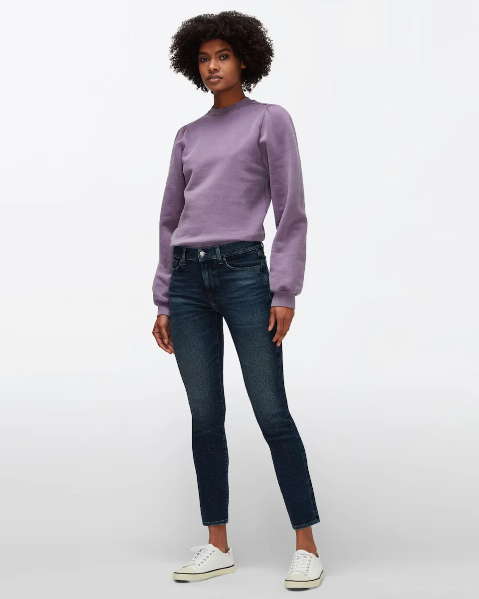 Женские прямые джинсы средней посадки Roxanne 7 For all mankind, темно-синий
Женские прямые джинсы средней посадки Roxanne 7 For all mankind, темно-синий