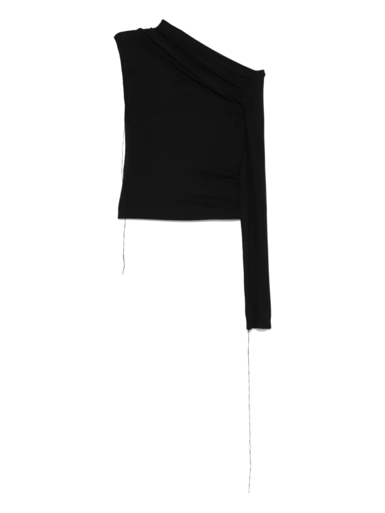 Топ с асимметричными рукавами Andrea Ya'aqov, черный 
Топ с асимметричными рукавами Andrea Ya'aqov, черный