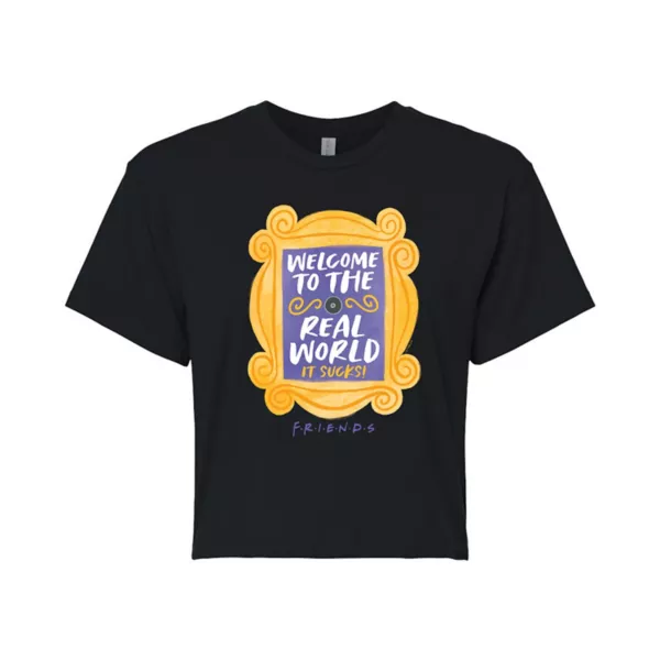 Друзья-юниоры, добро пожаловать в реальный мир! Укороченная футболка Licensed Character, черный
Друзья-юниоры, добро пожаловать в реальный мир! Укороченная футболка Licensed Character, черный