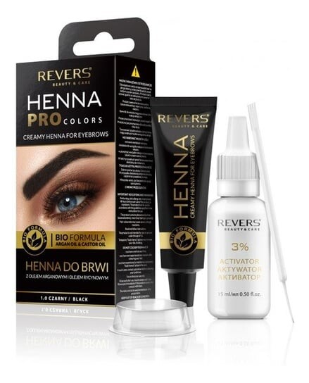 Набор хны для бровей, 1.0 черный Revers, Pro Colors
Набор хны для бровей, 1.0 черный Revers, Pro Colors