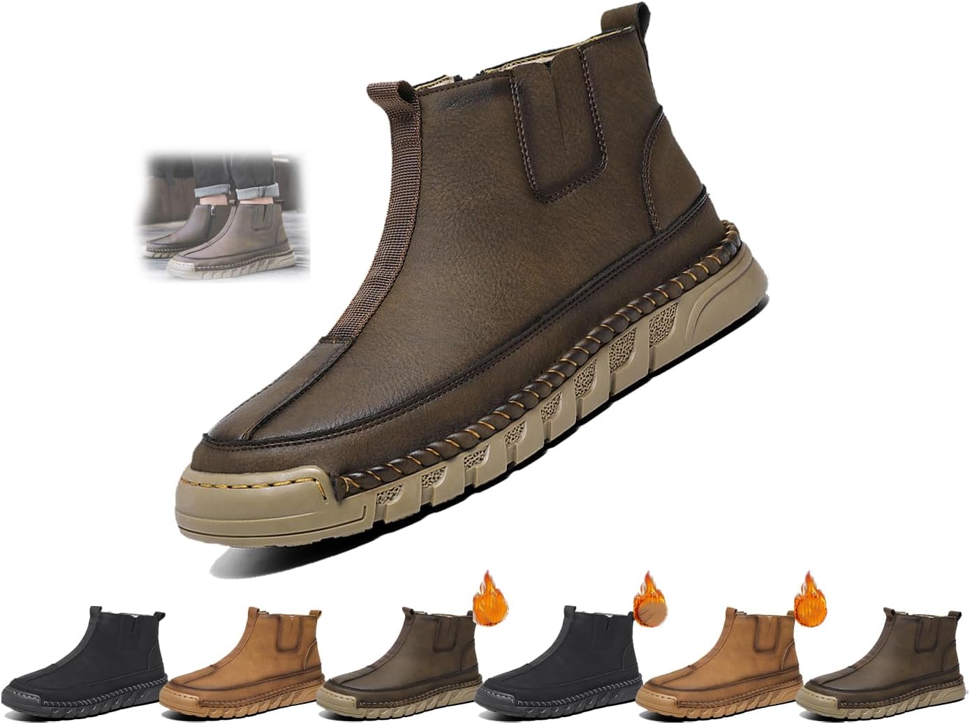 Мужские зимние ботинки до щиколотки Generic, темно-коричневый
Мужские зимние ботинки до щиколотки Generic, темно-коричневый