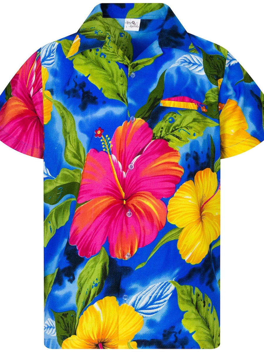 Рубашка King Kameha Big Flower, светло-голубой
Рубашка King Kameha Big Flower, светло-голубой