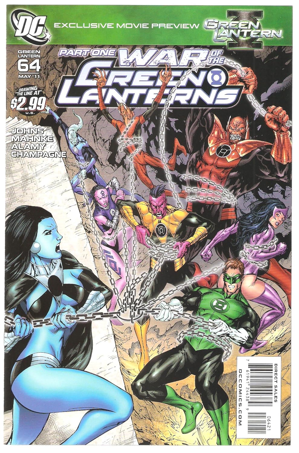 Green Lantern #64 (War Of The Green Lanterns Part 1) (DC Comics)
Green Lantern #64 (War Of The Green Lanterns Part 1) (DC Comics)