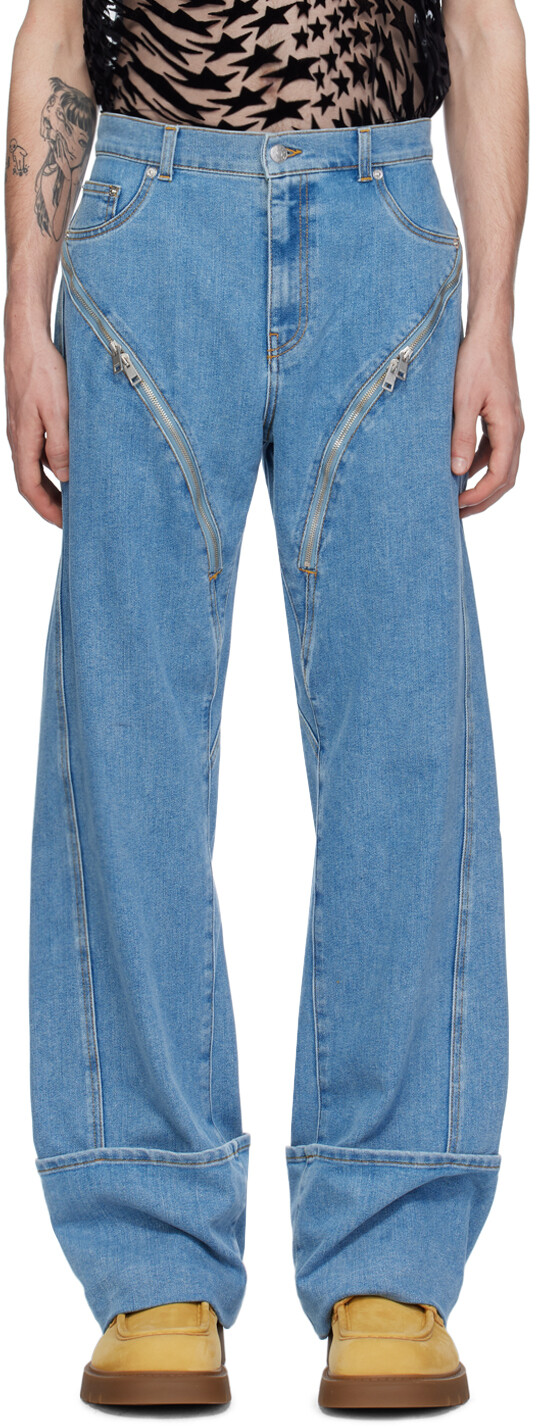 Синие джинсы на молнии Mugler, цвет Medium blue
Синие джинсы на молнии Mugler, цвет Medium blue