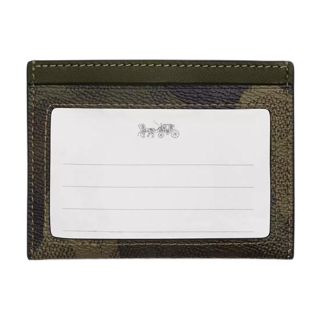 Мини-визитница из лакированного холста унисекс темного цвета с трилистником и разноцветным логотипом COACH
Мини-визитница из лакированного холста унисекс темного цвета с трилистником и разноцветным логотипом COACH