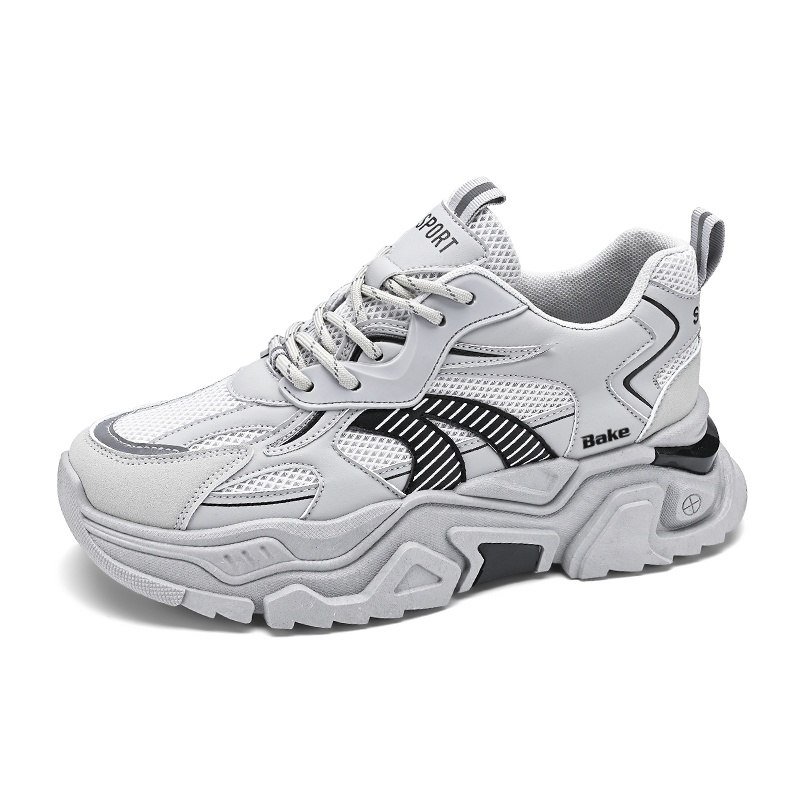 Амортизирующие, дышащие, легкие низкие массивные кроссовки для мужчин BAKE, Gray
Амортизирующие, дышащие, легкие низкие массивные кроссовки для мужчин BAKE, Gray