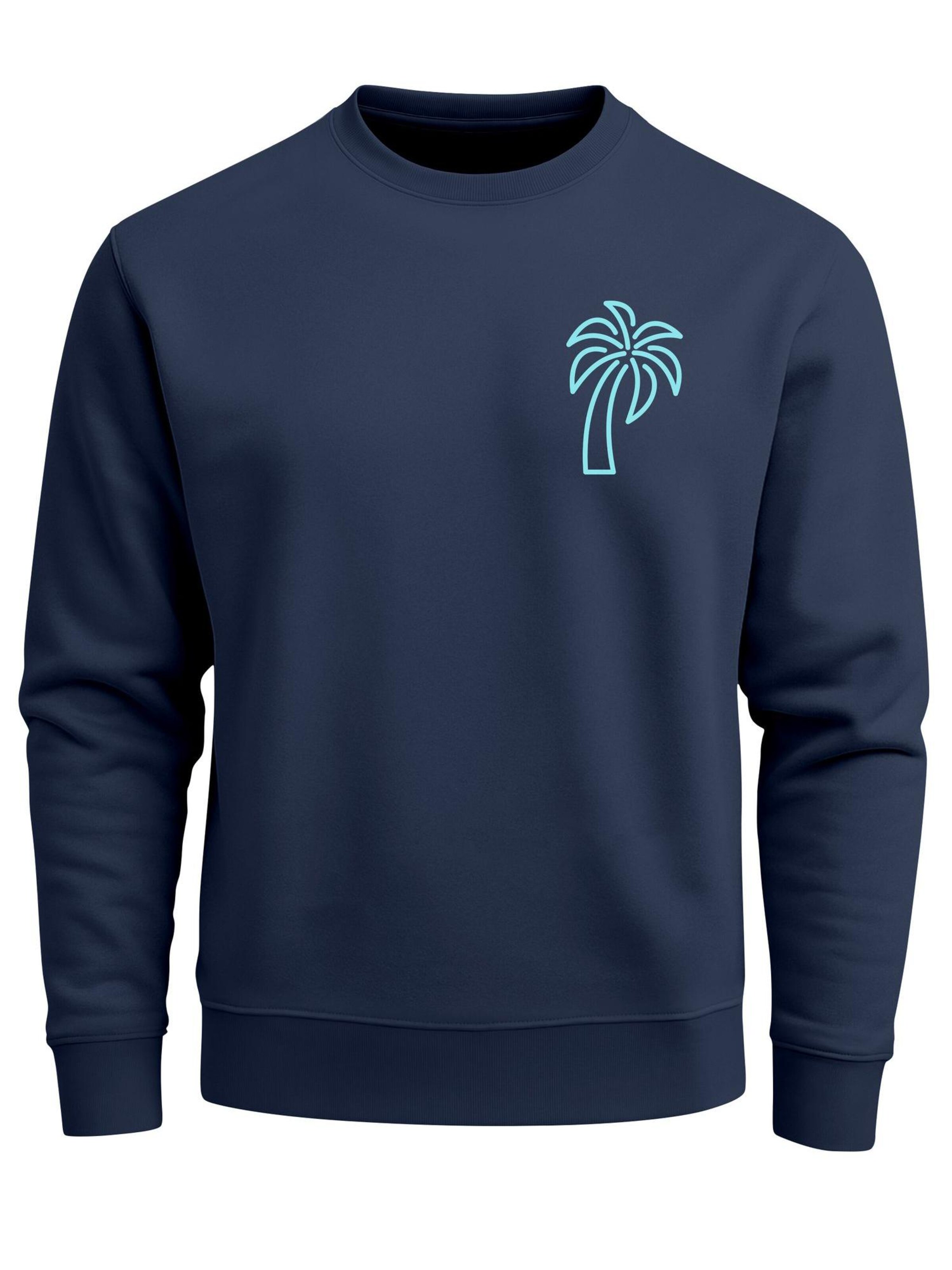 Neverless Свитшот 'Palm Lineart Logo' в крапчатом синем
Neverless Свитшот 'Palm Lineart Logo' в крапчатом синем