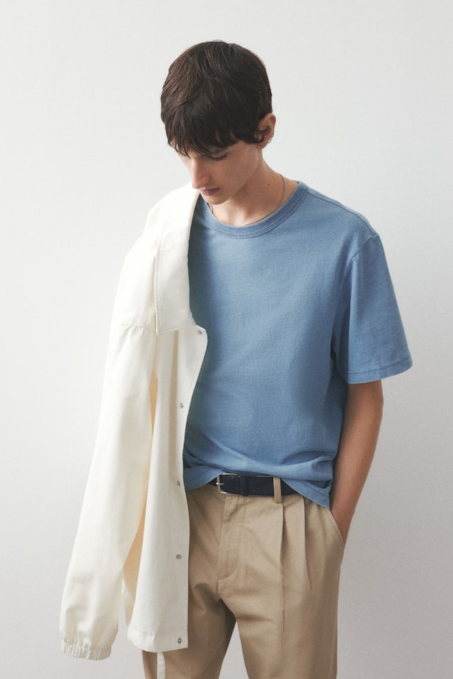 Футболка обычного кроя H&M, синий
Футболка обычного кроя H&M, синий