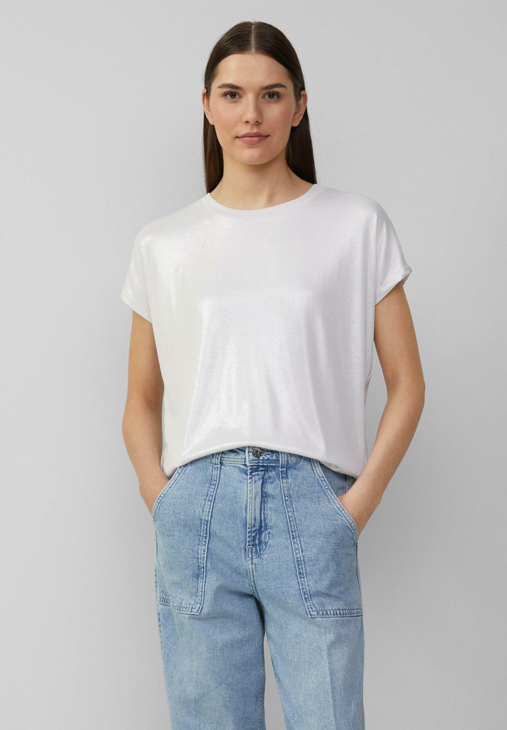 Базовая футболка s.Oliver, белый
Базовая футболка s.Oliver, белый