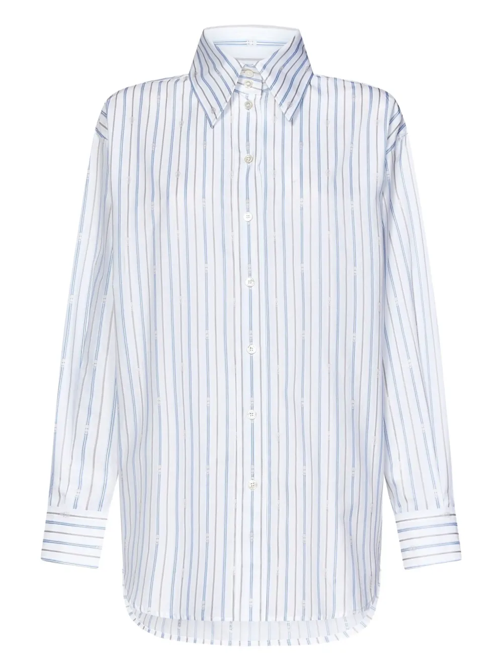 Рубашка в полоску Alexander McQueen, белый
Рубашка в полоску Alexander McQueen, белый