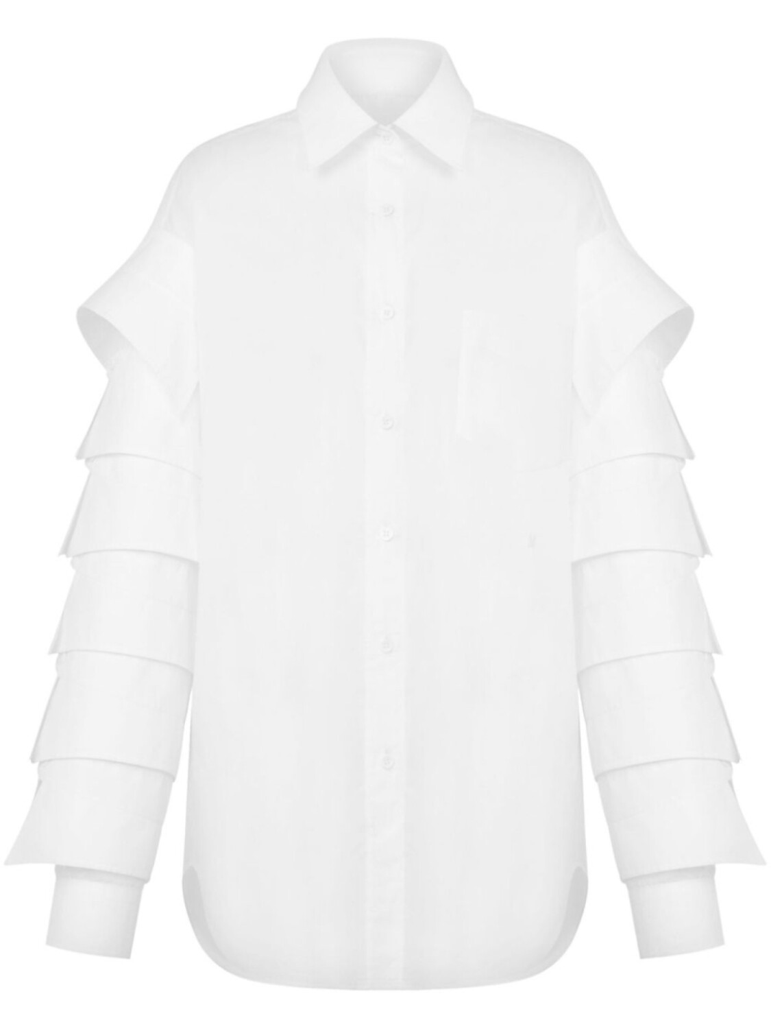 Рубашка с расклешенным подолом Moschino, белый
Рубашка с расклешенным подолом Moschino, белый