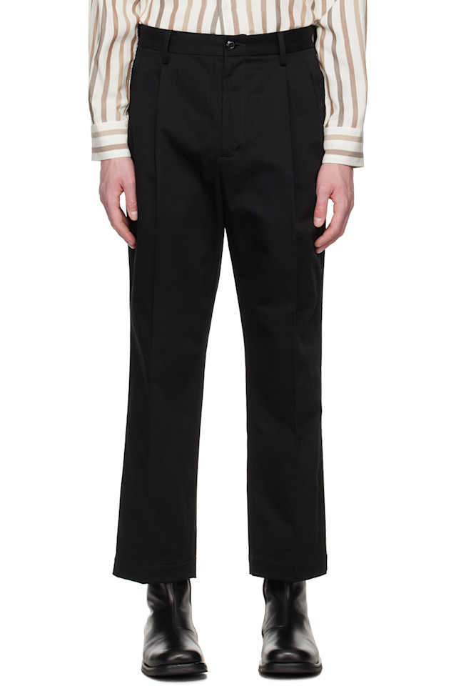 Двойные складки брюк чинос Wacko Maria, черный
Двойные складки брюк чинос Wacko Maria, черный