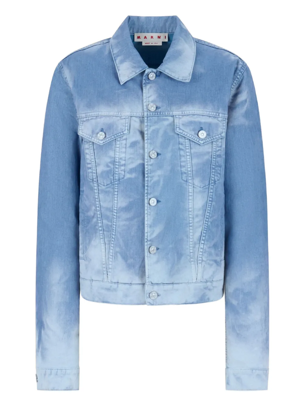 Джинсовая куртка с эффектом потертости Marni, синий
Джинсовая куртка с эффектом потертости Marni, синий