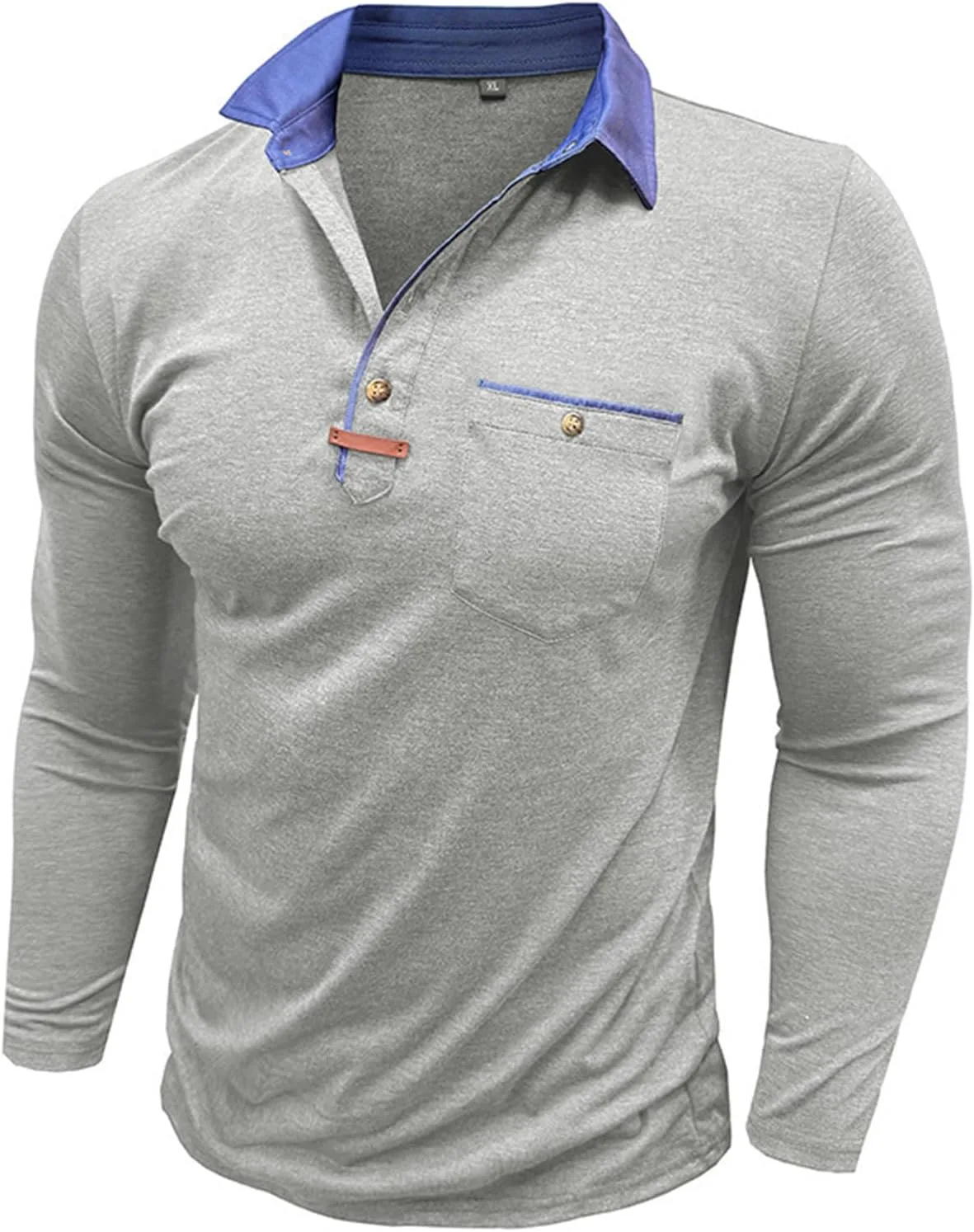 Мужская поло с длинным рукавом, 4 пуговицы, карман NJNJGO
Мужская поло с длинным рукавом, 4 пуговицы, карман NJNJGO