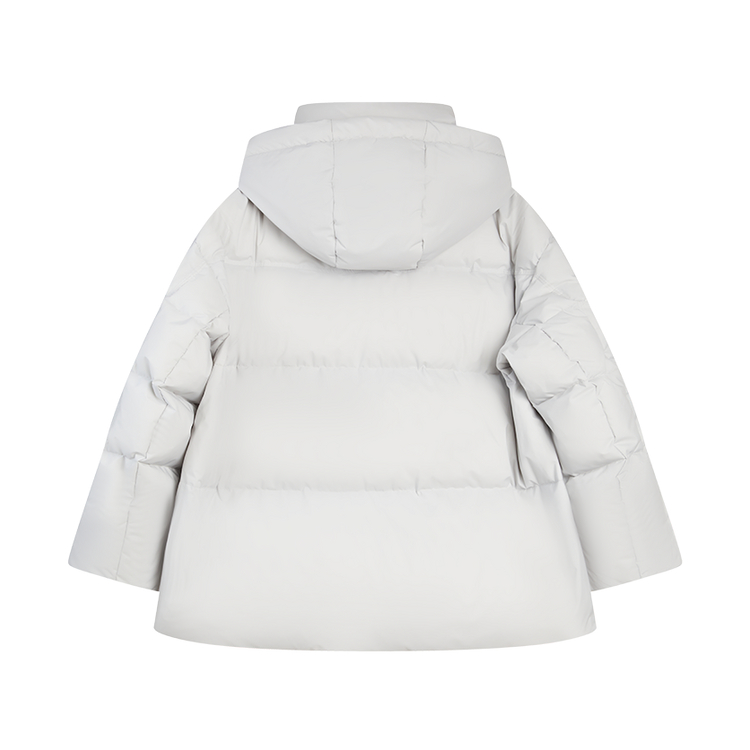 ELLE Пуховик Women's Light Gray с капюшоном, умеренный объем
ELLE Пуховик Women's Light Gray с капюшоном, умеренный объем