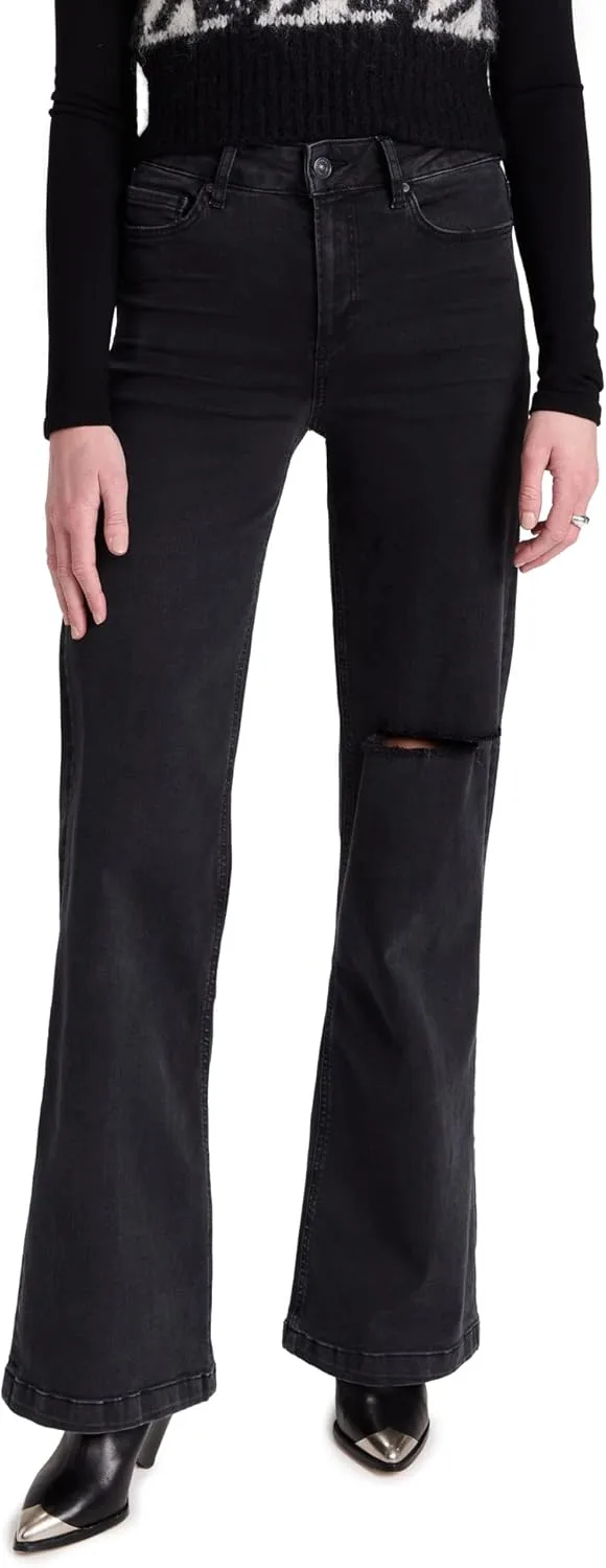 PAIGE Женские джинсы Leenah High Rise Wide Leg в цвете Blacktop Destructed
PAIGE Женские джинсы Leenah High Rise Wide Leg в цвете Blacktop Destructed