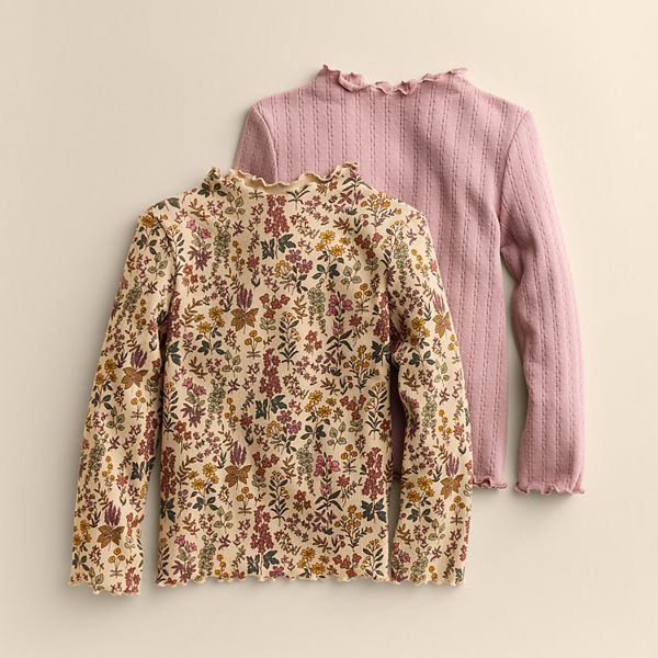 Детский сет из 2 футболок с воротником-стойкой для девочек Little Co. By Lauren Conrad, Beige Wildflower Print
Детский сет из 2 футболок с воротником-стойкой для девочек Little Co. By Lauren Conrad, Beige Wildflower Print