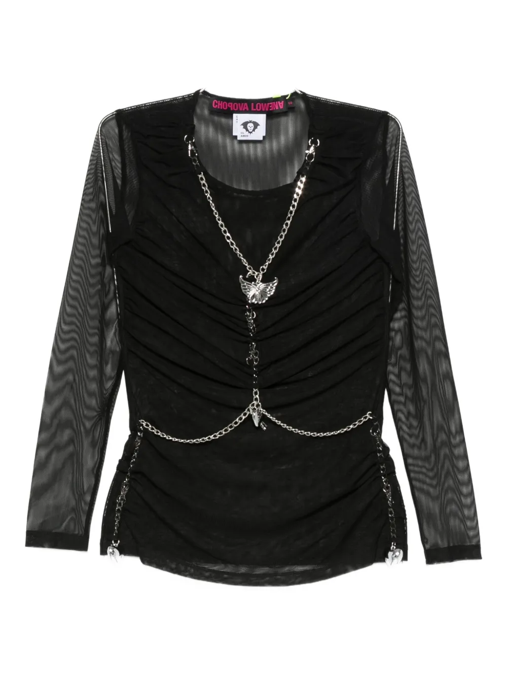 Топ с цепочкой Chopova Lowena, черный
Топ с цепочкой Chopova Lowena, черный