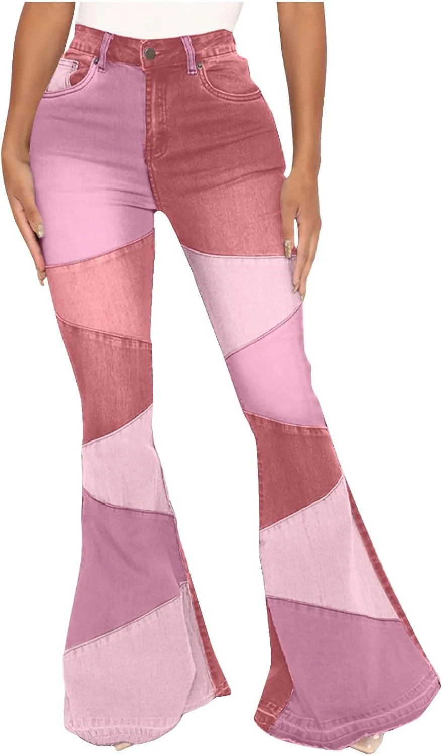 Bell Bottom Flare Jeans для женщин, Color Block Patchwork, Stretchy Slim Fit, High Waisted HGps8w
Bell Bottom Flare Jeans для женщин, Color Block Patchwork, Stretchy Slim Fit, High Waisted HGps8w