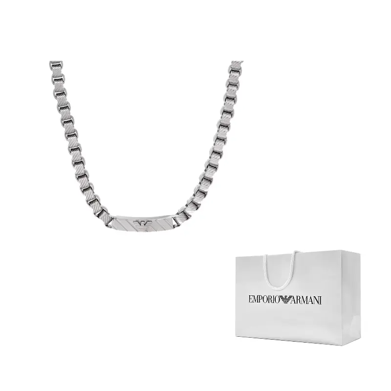 EMPORIO ARMANI Серебряное колье из нержавеющей стали для мужчин
EMPORIO ARMANI Серебряное колье из нержавеющей стали для мужчин