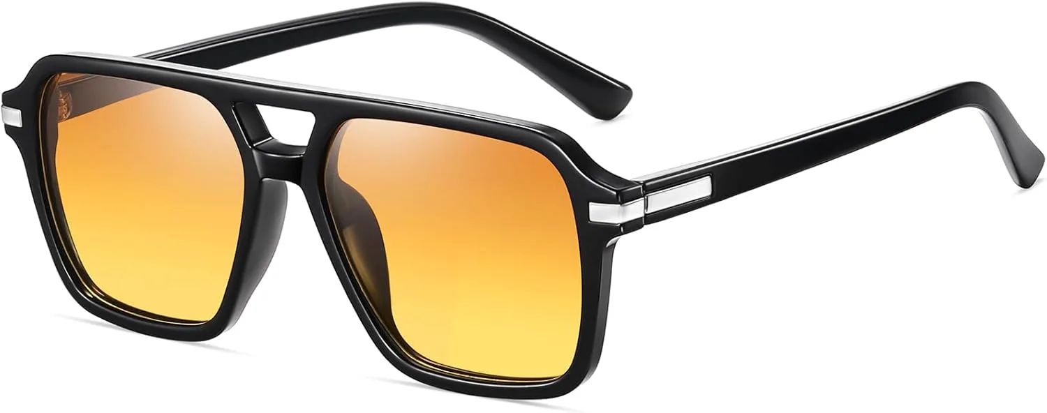 Поляризованные солнцезащитные очки HAOLOTA для мужчин и женщин, дизайнерские очки для вождения, легкие, с защитой UV400, U02 Black Frame Gradient Orange Lens
Поляризованные солнцезащитные очки HAOLOTA для мужчин и женщин, дизайнерские очки для вождения, легкие, с защитой UV400, U02 Black Frame Gradient Orange Lens