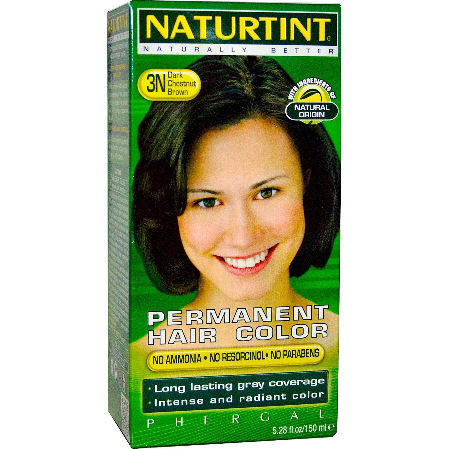 Naturtint Стойкая краска для волос 3N Темно-каштановый (Dark Chestnut Brown) 5,28 жидкой унции (150 мл)
Naturtint Стойкая краска для волос 3N Темно-каштановый (Dark Chestnut Brown) 5,28 жидкой унции (150 мл)