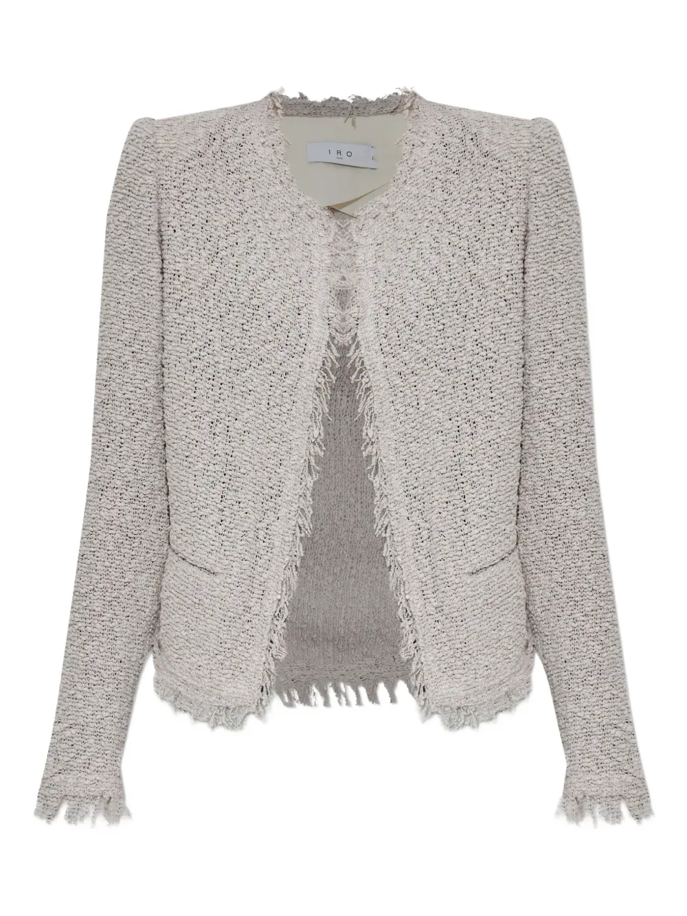 Твидовый жакет с бахромой IRO, серый
Твидовый жакет с бахромой IRO, серый