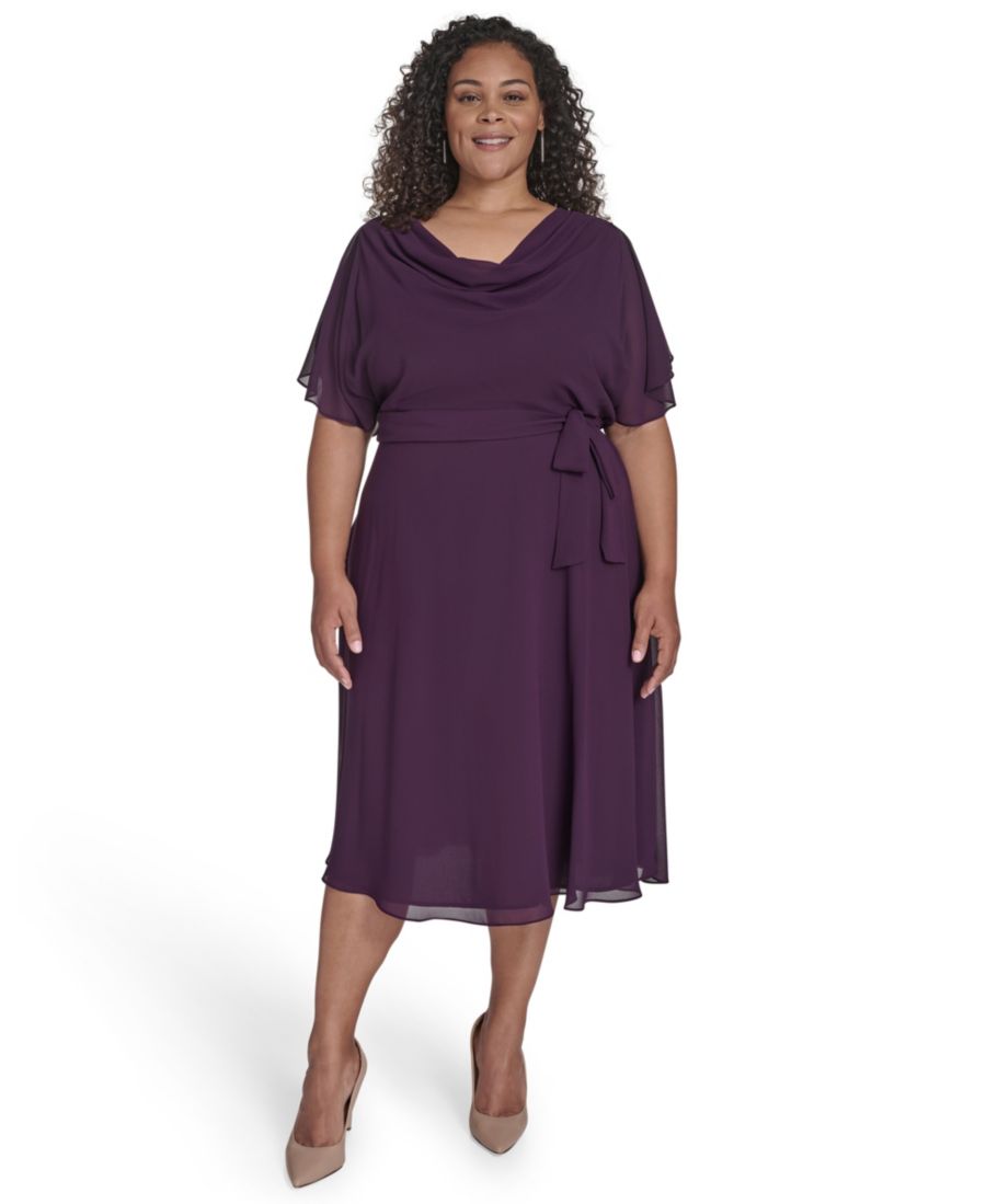 Платье миди с воротником-хомутом и поясом больших размеров Jessica Howard, Amethyst
Платье миди с воротником-хомутом и поясом больших размеров Jessica Howard, Amethyst